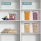 Sorbus Airtight Food Storage Containers with Locking Lids, Measuring Spoons & Labels - 4 Pack (6.5L/219.79 Oz)